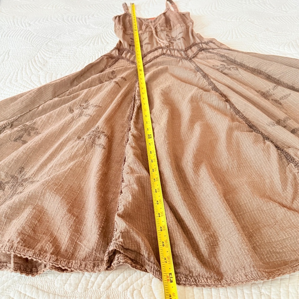 Scully Boho Cottagecore Hippie Western 100% Cotton Flowy Midi Dress Size S - Picture 16 of 16